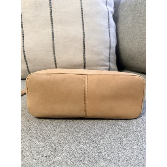 Vintage Fossil Embossed Genuine Leather Purse Crossbody Bag Tan Beige Y2K 90s - Picture 9 of 13